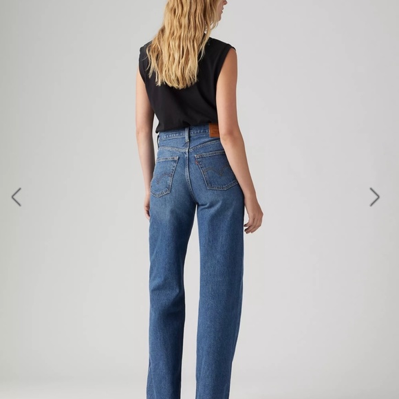 RIBCAGE WIDE LEG WOMEN'S JEANS (NWT) - Picture 2 of 7